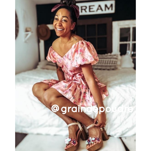 LoveShackFancy Target Celine Puff Sleeve Minidress - Picture 2 of 9